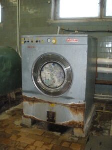 The old washer at one of the orphanages in Vladivostok.  With a generous grant from a benefactor, we were able to replace this with new equipment.