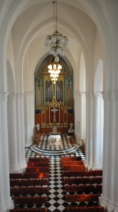 The interior of our Vladivostok church, as seen from the choir loft.