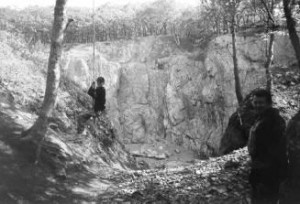 Rock pit where "enemies of the people" were executed during the Stalinist reign of terror. It is near a mass gravesite just outside of Vladivostok.