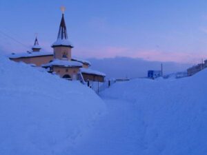 The Church of the Nativity of Jesus, the Catholic parish in Magadan.  Photographed by Fr. Michael Shields.